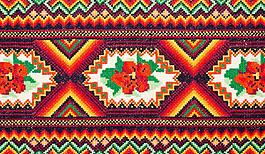 布艺花纹 布纹图片