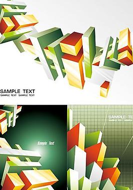 商业方格背景矢量素材