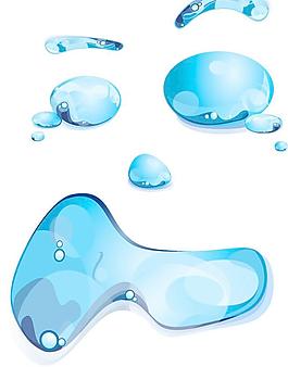 蓝色水珠水滴图片