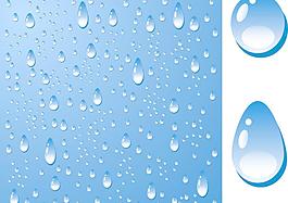 蓝色水珠水滴背景图片