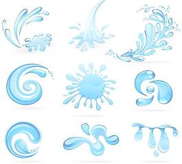 蓝色水珠水滴图片