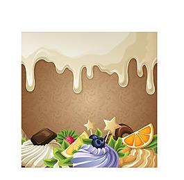 美味的水果冰淇淋