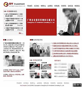 投资咨询顾问公司网页模板