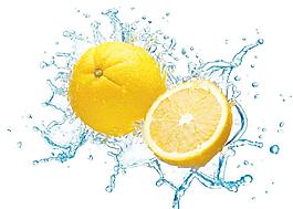 水中柠檬图片