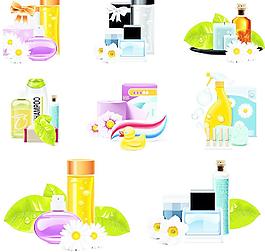 美容spa用品矢量图片