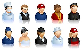 人物图标矢量图