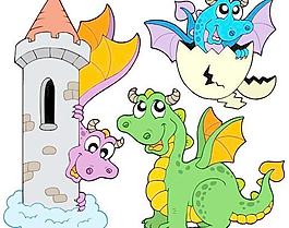 可爱的卡通龙图片