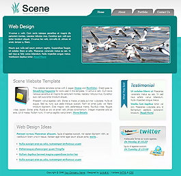 旅游场景CSS模板