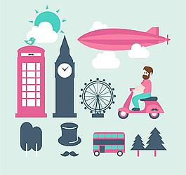 伦敦矢量图形设计图片