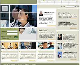 企业网站区块设计模板