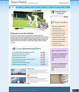 自媒体新闻网页模板