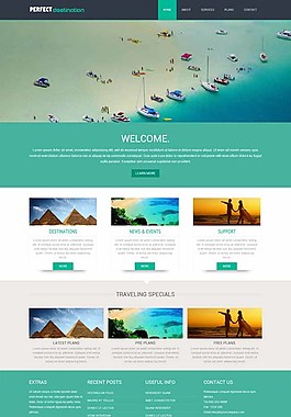 HTML5旅游景点模板