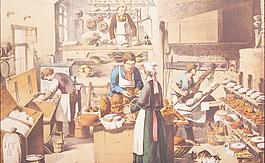 钢笔画 厨房特写图片