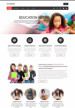 HTML5教育类网站模板