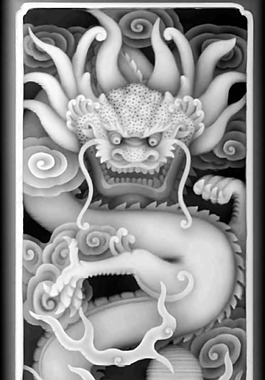 单龙板灰度图