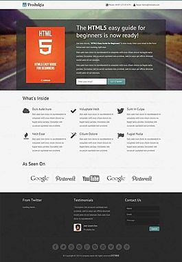 宽屏透明html5产品展示模板