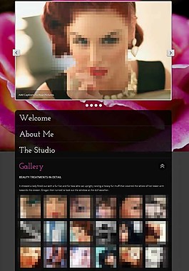 透明单页收缩css模板