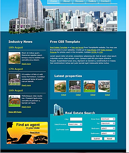 地产行业css网页模板