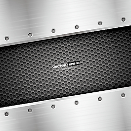 铬背景矢量01金属蜂窝