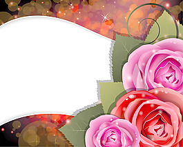 有光泽的背景矢量的玫瑰