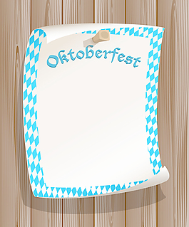 啤酒节元素背景矢量图02