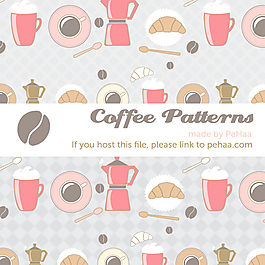 卡通图案矢量咖啡