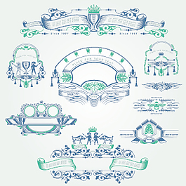 复古风格设计元素矢量02酒