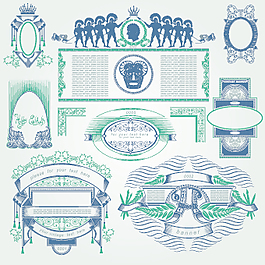 复古风格设计元素矢量01酒