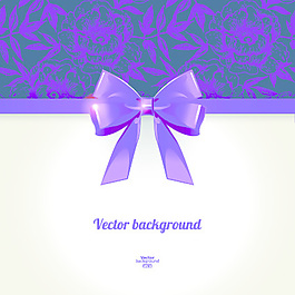 美丽的蝴蝶结与背景矢量05