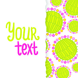 有趣的花卉背景矢量05