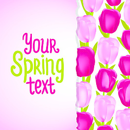 有趣的花卉背景矢量03