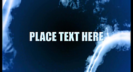 蓝色光影字体特效