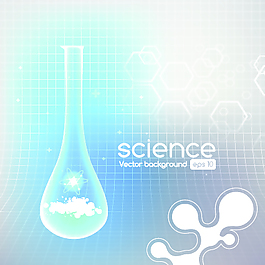 对象的科学元素背景矢量素材05