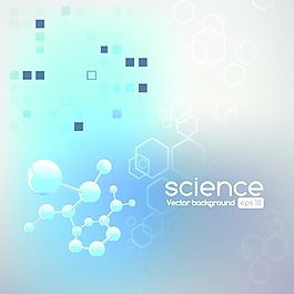 对象的科学元素背景矢量素材04