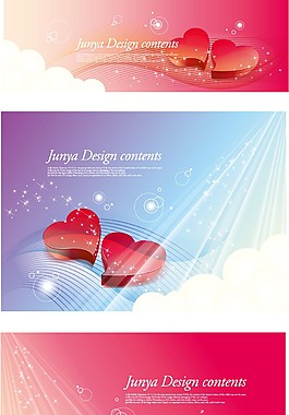 情人节矢量炫彩背景