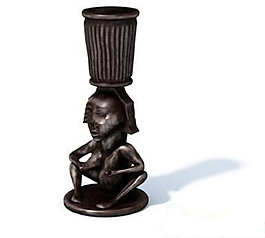 古代人物素描的3D模型