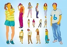 青少年的插图