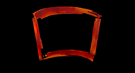 红色水彩画框视频