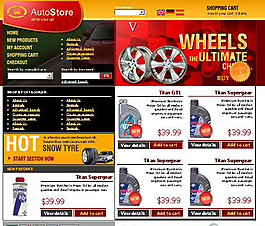 汽车零配件购物网站模板