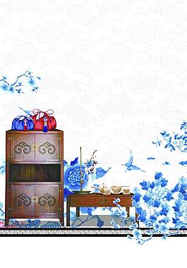 高端梅花刺绣古典