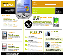 掌上电脑专卖网站模板