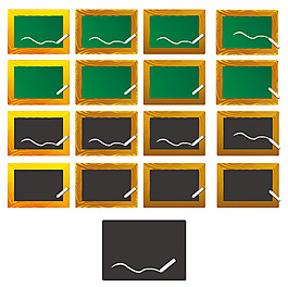 小黑板矢量素材