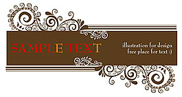 时尚花纹装饰图案矢量素材