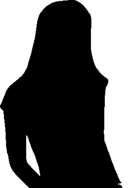 女孩剪影艺术剪辑
