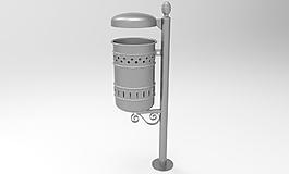 街道家具的篮子