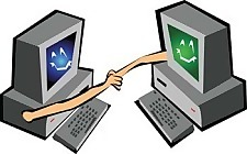 handsake精装的计算机向量