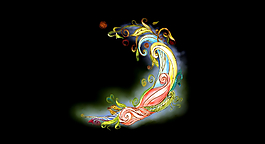 五彩花纹动态特效