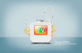 个性TV图标PSD素材