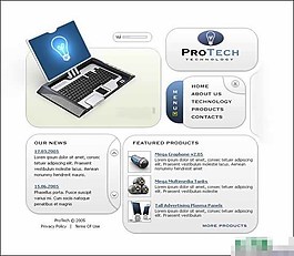 电子科技产品模板