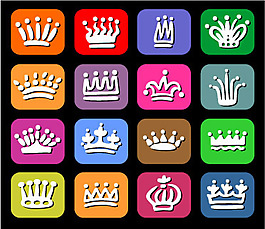 矢量可爱的皇冠